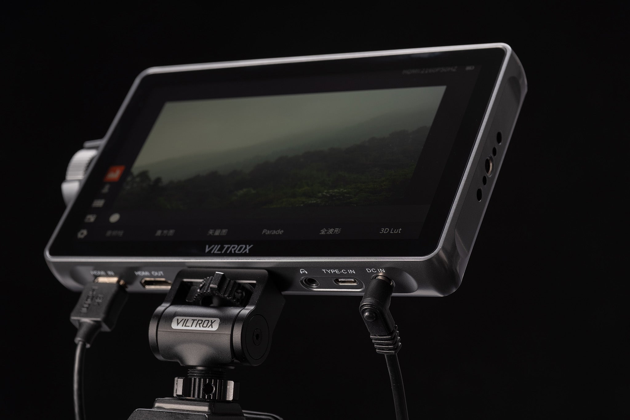 DC-L Video Monitor with NP-F Battery and Type-C Power Options