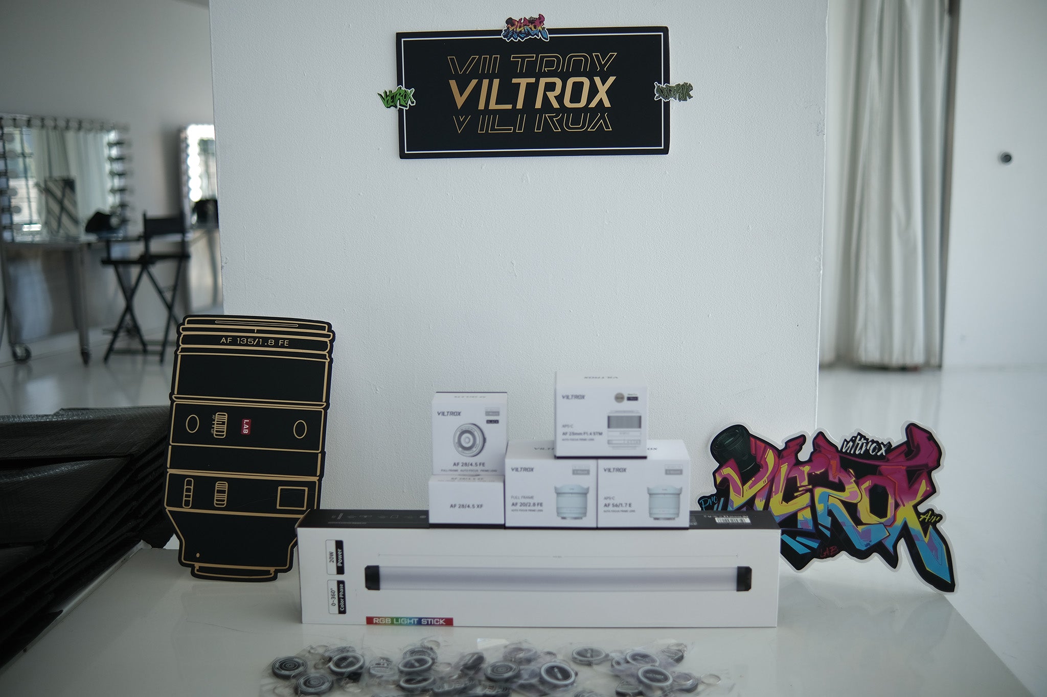 LED and strobe blending